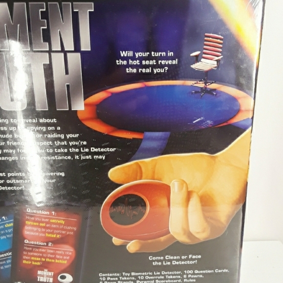 The Moment Of Truth Lie Detector Boardgame Party Game NWT - Picture 9 of 11